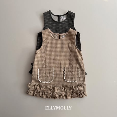 ellymolly/154. little pocket fril one-piece 13-15