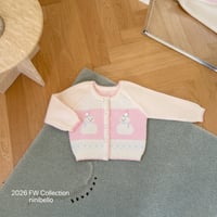 ninibello/96. Snowman Knit Cardigan? KNIT_S-KNIT_L