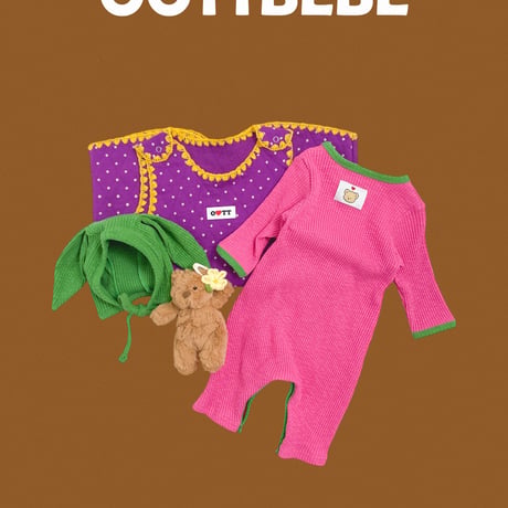 oottbebe/41. cellup pie suit bonnet ( bebe style set S(0-6M)-M(6-12M)