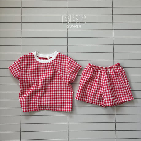 bellabambina/61. ( plan ) check two color set XS-XL