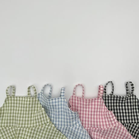 haroharo/90. sweet check bustier 2XL-4XL