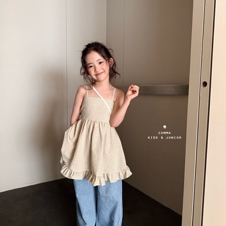 comma/208. check back open one-piece 110-130