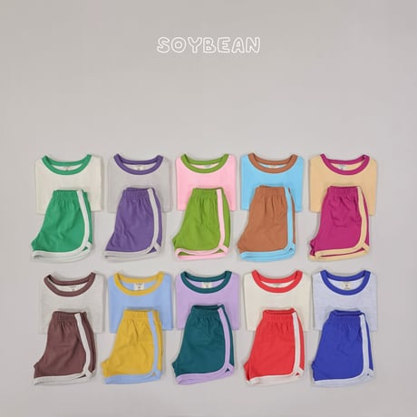 soybean/82. plan ) macaron updown set XS-XL