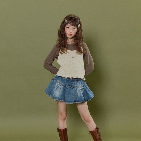 forkchips/17. button skirt M-XL