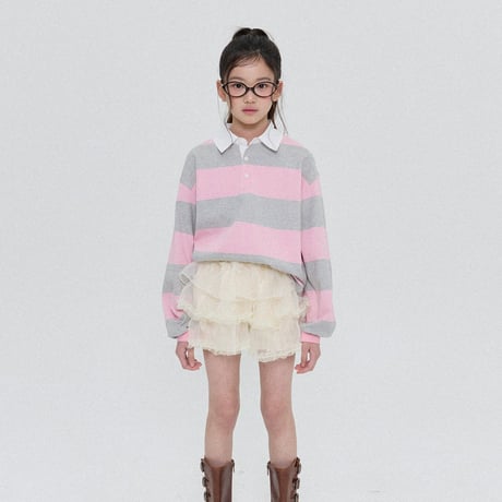 forkchips/30. pastel shirts collar T-shirt JS-JXL