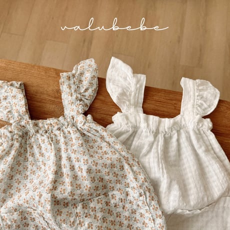 valubebe/94. fril wing overalls suit 6M-18M