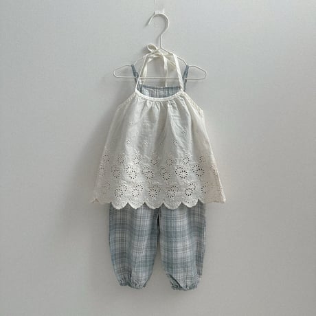 minirobe/53. Candy checkered Overalls  S-XL