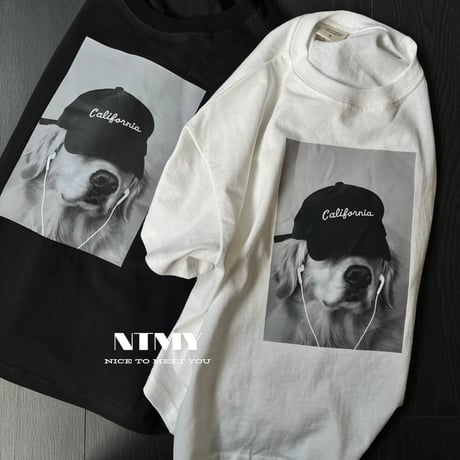 nicetomeetyou/25. hip dog T-shirt S-XL