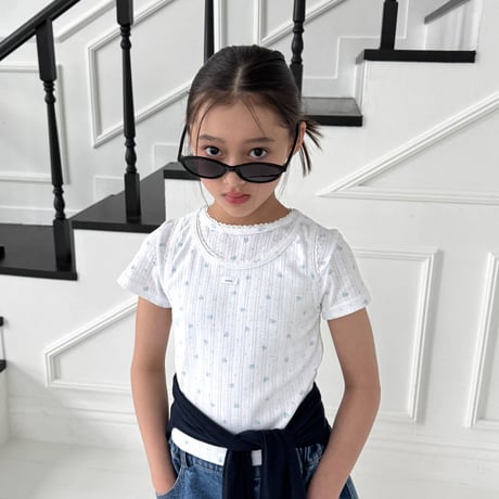 matilda/129. pleated denim half pants 5-13