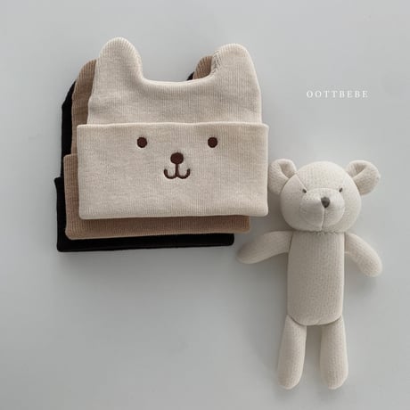 oottbebe/15. bear beanie FREE(3M-2Y)