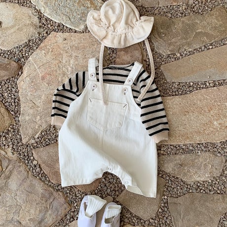 bebeholic/9. day overalls suit S(3-6M)-XL(18-24M)