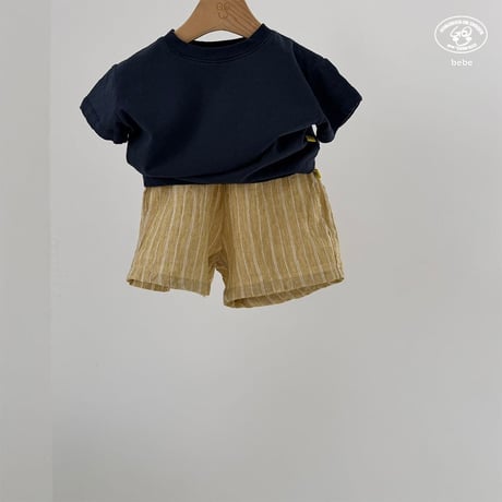 gou/146. B- linen half pants 2(6-12M)-3(12-18M)