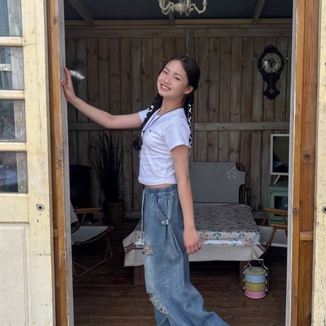 matilda/120. damage denim pants 15-19