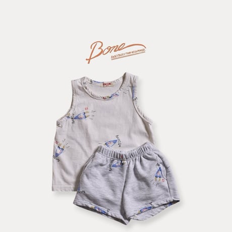 boneoune/74. rocket sleeve T-shirt XS-XL