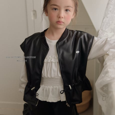 melikey/100. string ledder vest JS-JM
