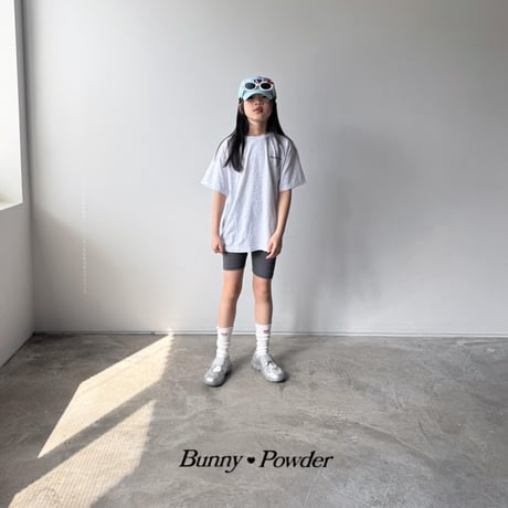 bunnypowder/87. bunny half t T-shirt ADULT