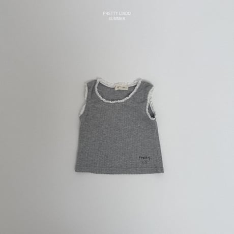 lindo/38. lace T sleeveless XS-XL