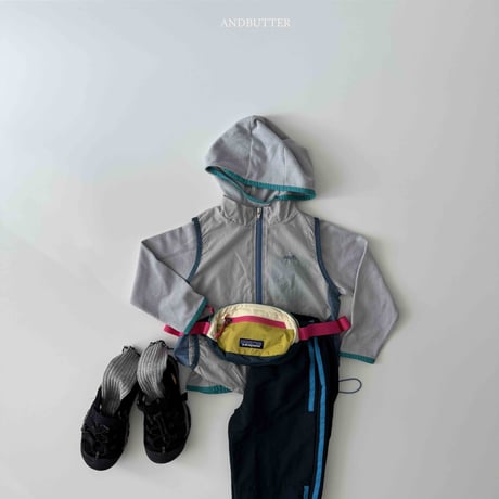 andbutter/59. Runner Waffle Hoodie JS-JM