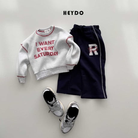 heydo/41. waffle man-to-man S-XL