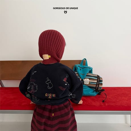 gou/77. cree man-to-man XS(2-3Y)-XL(6-7Y)