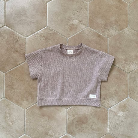 bebeholic/46. rough waffle T-shirt S(3-6M)-L(12-18M)