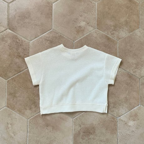 bebeholic/46. rough waffle T-shirt S(3-6M)-L(12-18M)
