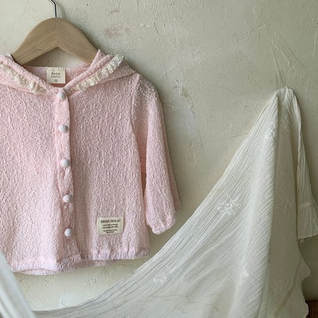 bebeholic/53. lace hood jacket S(6-12M)-M(12-18M)