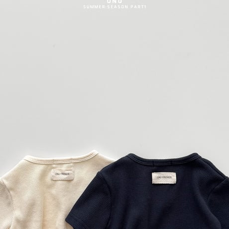 onu/27. waffle half t cardigan XS-XL