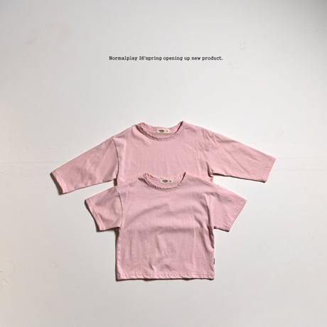 normalplay/80. good morning single half t ( season plan ) T-shirt JS-JM
