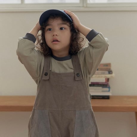 amigo/7. corduroy two color overalls  XS-XL