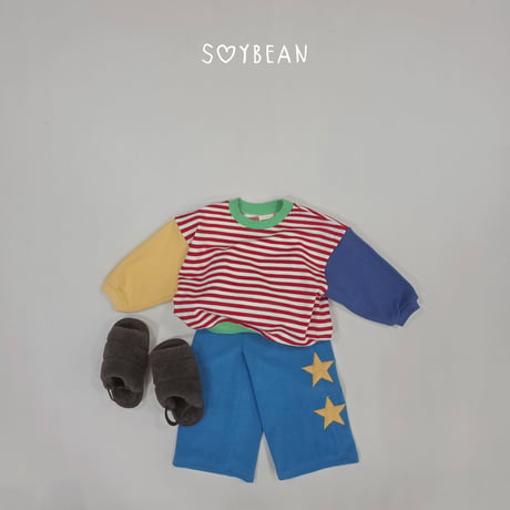 soybean/131. plan ) star wide pants XS-XL