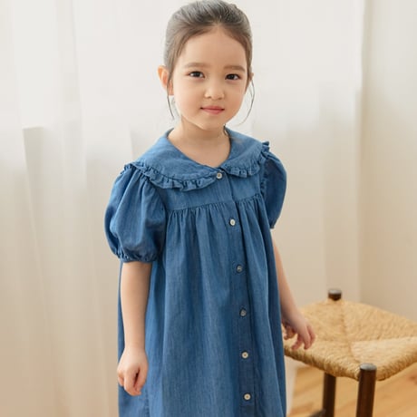 monatelier/8. french denim one-piece S-2XL