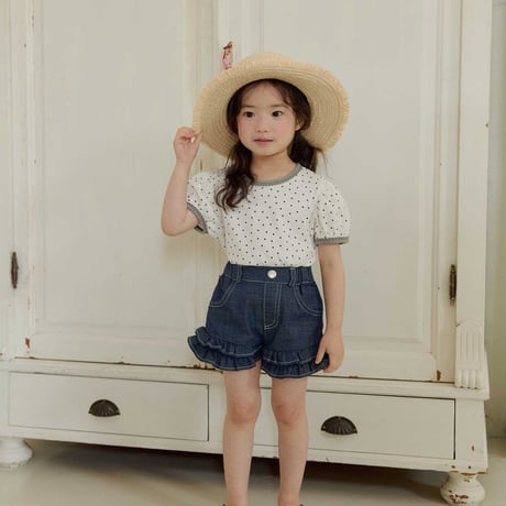 melikey/37. mini heart puff T-shirt XS-XL