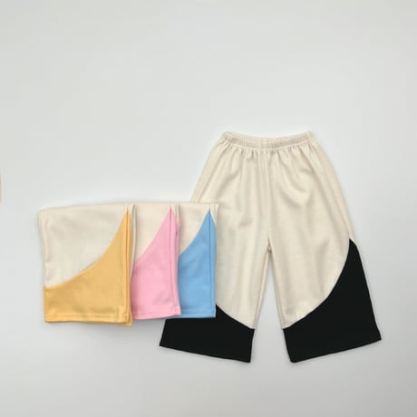 haroharo/75. two color wide pants S-XL
