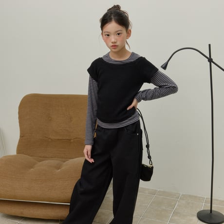 sm2/8. shorder open rayerd T-shirt 9-17