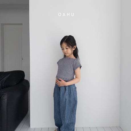 oahu/45. low curb denim pants JS-JXL