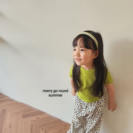 merrygoround/41. soft half t T-shirt XS-2XL