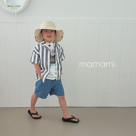 mamami/105. stripe summer shirt XS-XL