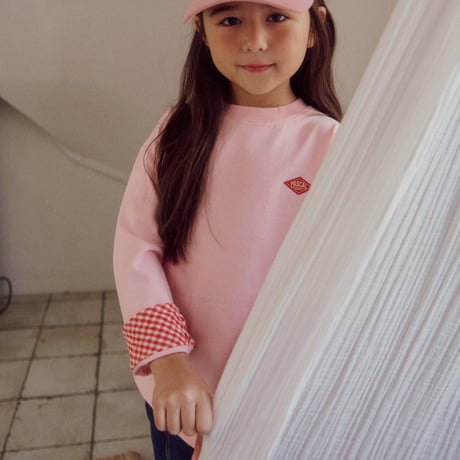 bymimi/29. check two color T-shirt S-XL