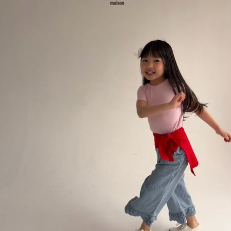 saintdoll/102. peuty fril denim pants JS-JL