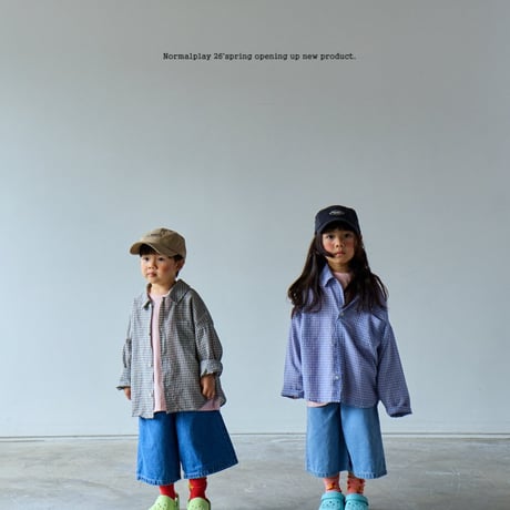 normalplay/65. series check shirt XS-XL
