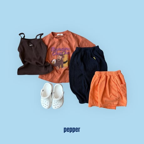 pepper/27. banana chacha half t T-shirt XS-XL