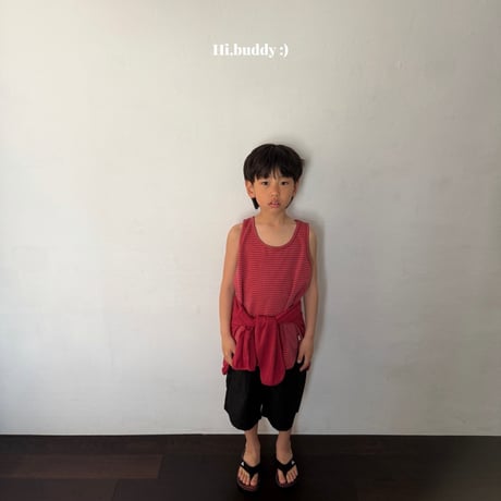hibuddy/10. pig stripe sleeveless JS-JL