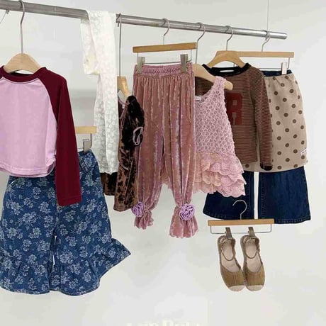 urbanrabbit/14. Floral Frill Bermuda Pants XS-XL