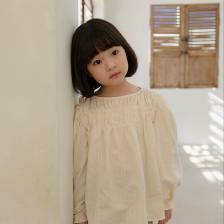 monatelier/23. shirring blouse S-2XL