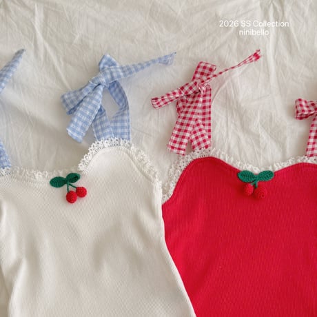 ninibello/173. cherry bongbong sleeveless 2XL