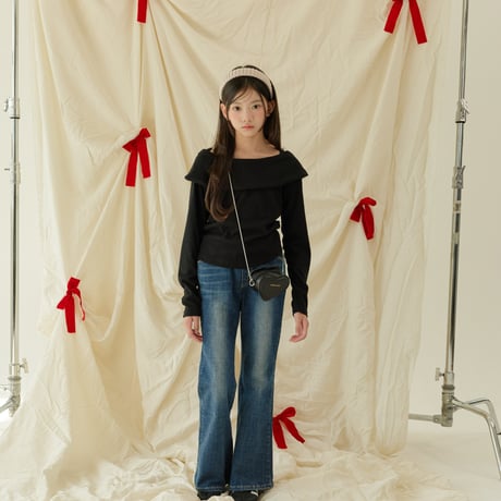 sm2/16. stretchy gimo span denim boots cut 9-17