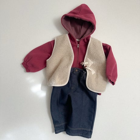 minirobe/24. Barrel hood zip-up S-XL