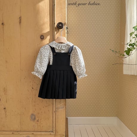 monbebe/27. emma pleated overalls & suit skirt S(6-12M)-M(12-24M)