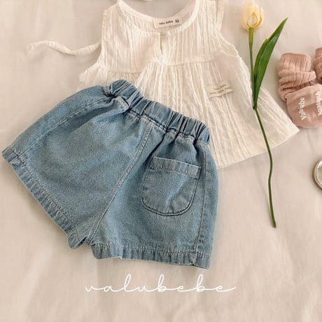 valubebe/49. pangpang section denim pants 6M-S